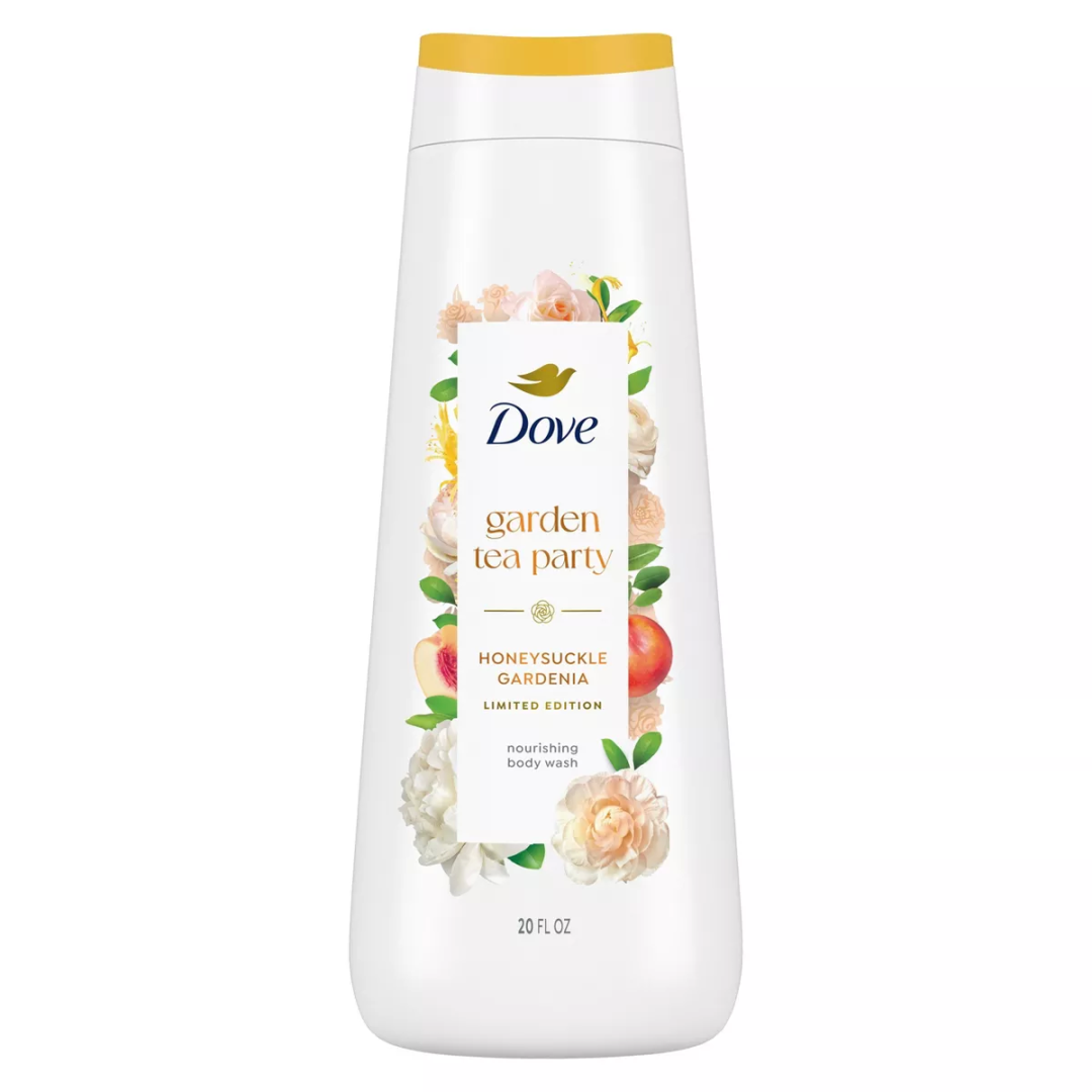 Dove Beauty Garden Tea Party Body Wash - Honeysuckle Gardenia - Limited Edition - 20 fl oz