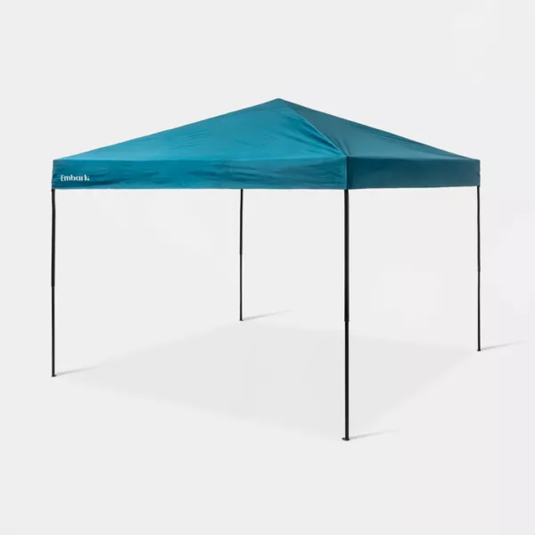 10'x10' Riveted Frame Canopy - Embark™: Portable UV-Resistant Outdoor Shelter