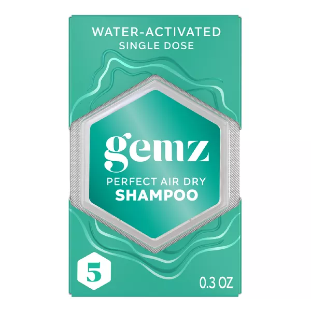 gemz Perfect Air Dry restore shampoo, color safe - 1.2gr/5ct